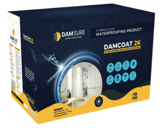 Damsure Damcoat 2K (15 Kg) - The Acrylic Modified Cementitious Membrane for Waterproofing