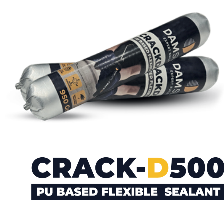 Damsure Crack-D 500 (950 Grams) - The PU Based Flexible Sealant for Heavy Cracks