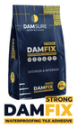 Damsure DAMFIX Strong (20 Kg) - The Waterproofing Tile Adhesive for Interior & Exterior Use