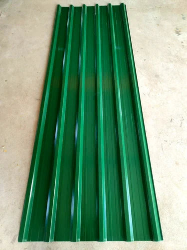 Green Color Coated GI Roofing Sheet - 0.40mm Thick (Minimum Order 100 Sq ft)