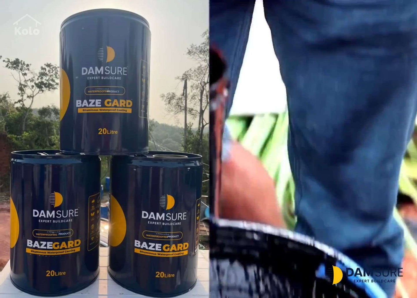 Damsure Bazegard - The Bituminous Waterproof Coating for Superior Protection