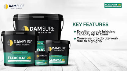 Damsure Flexcoat 2K Fine - The Acrylic-Modified Cementitious Coating for Waterproofing