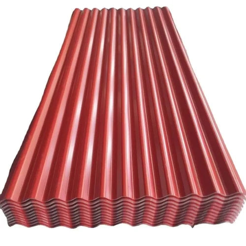 Red Color Coated GI Roofing Sheet - 0.40mm Thick (Minimum Order 100 Sq.Ft)