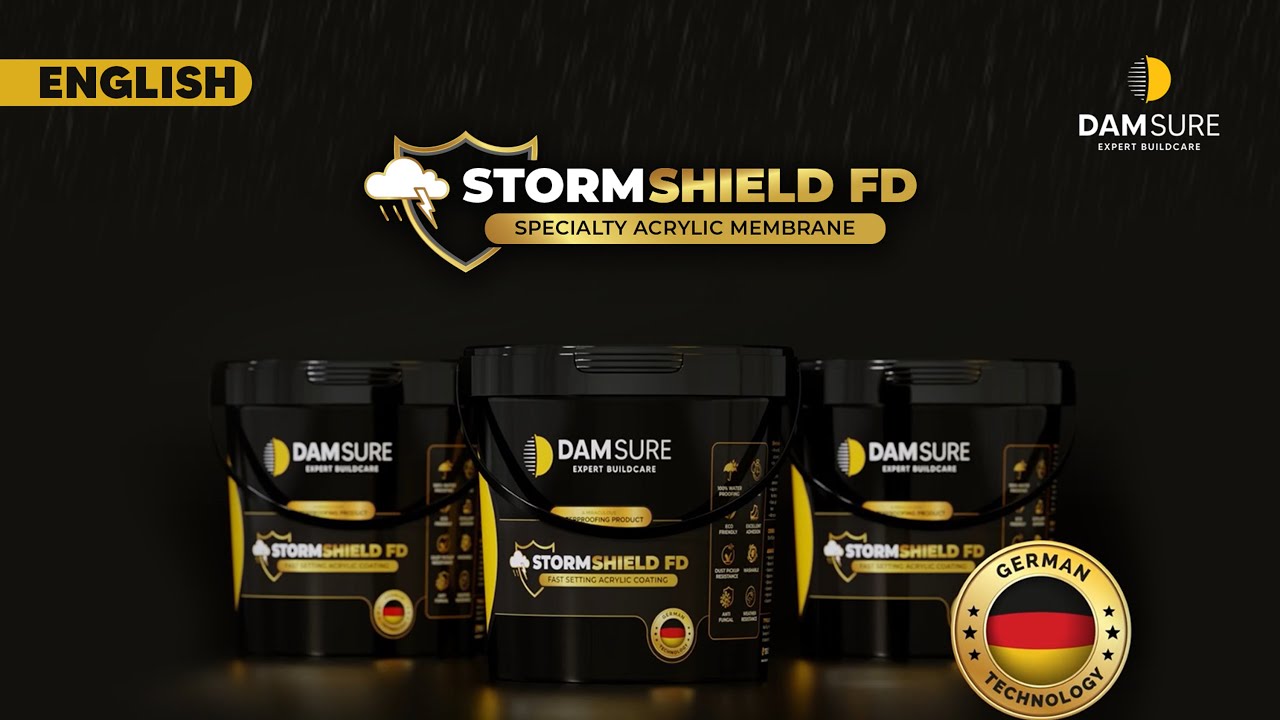 Damsure Stormshield FD - The Specialty Acrylic Membrane for Rapid Waterproofing