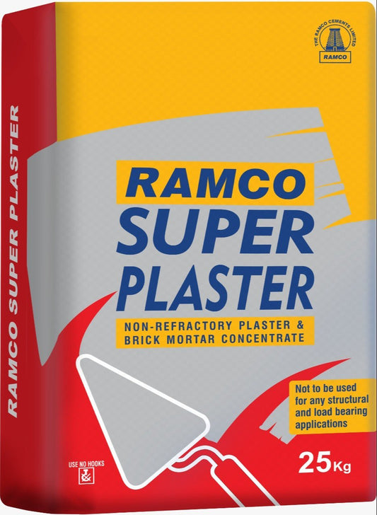 Ramco Super Plaster - 25 Kg Bag (Non-Refractory, Brick Mortar Concentrate)