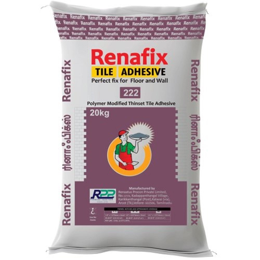 Renafix Tile Adhesive - Superior Bonding for All Your Tiling Needs (201, 211, & 222 Variants)