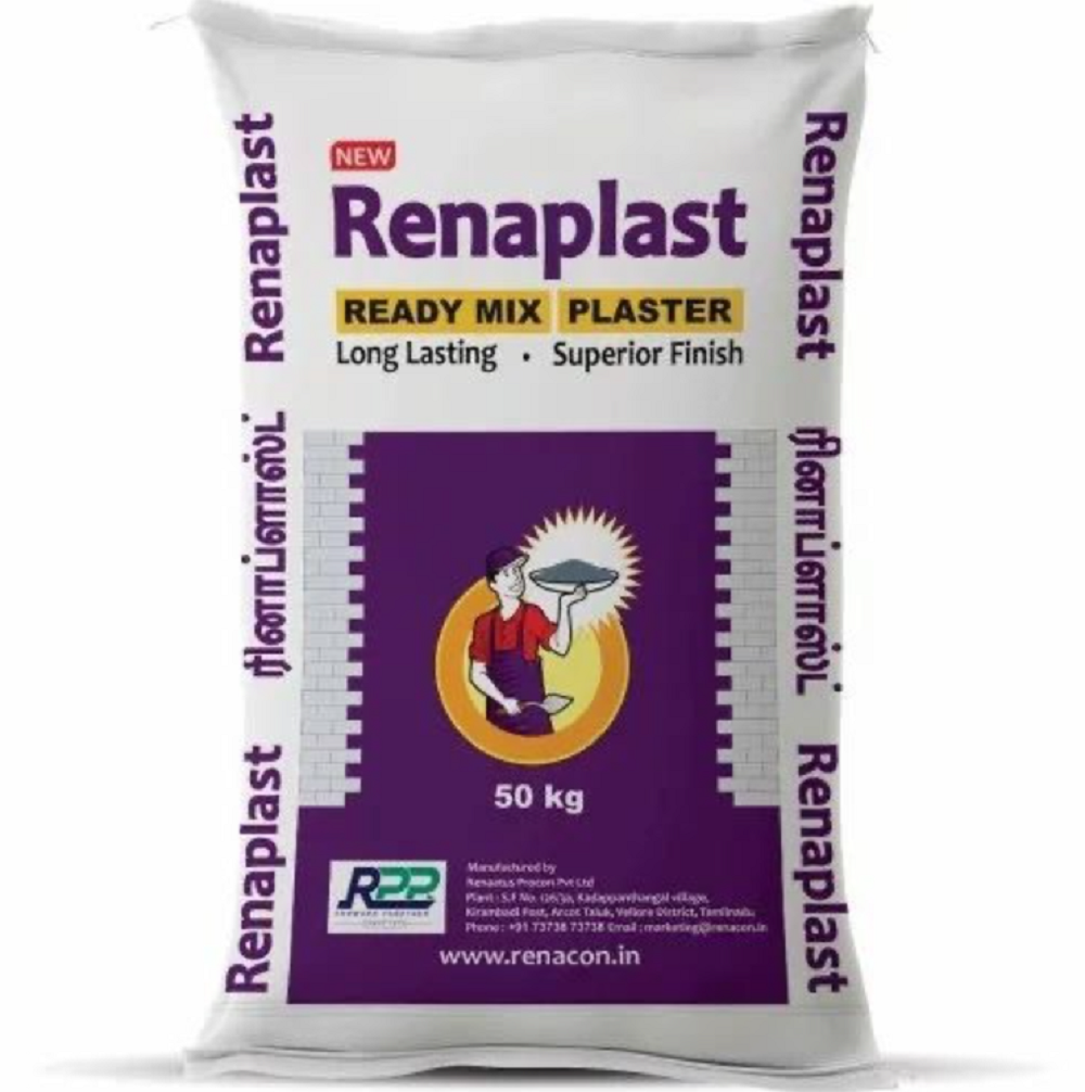 Renaplast Ready-mix Cement Plaster - Hassle-Free Plastering for a Smooth Finish